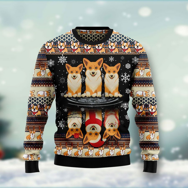 Cute Dog Ugly Christmas Sweater For Men & Women Christmas Gift Sweater US1593 - WeCustomit