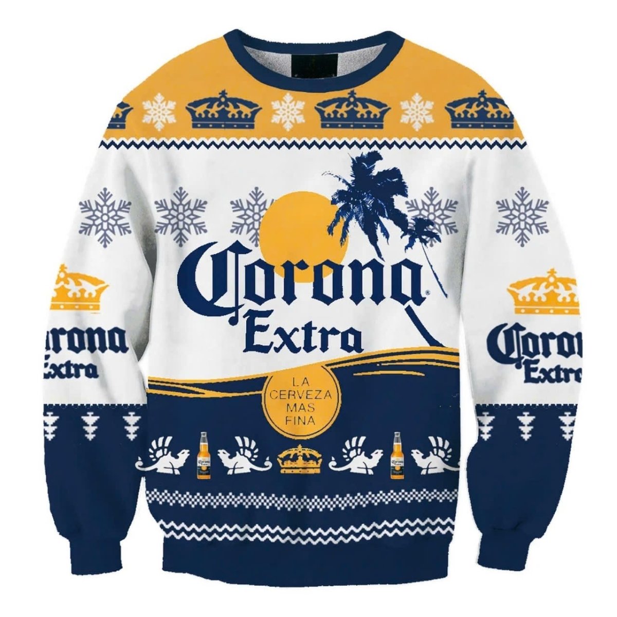 Corona Extra Ugly Christmas Sweater - WeCustomit