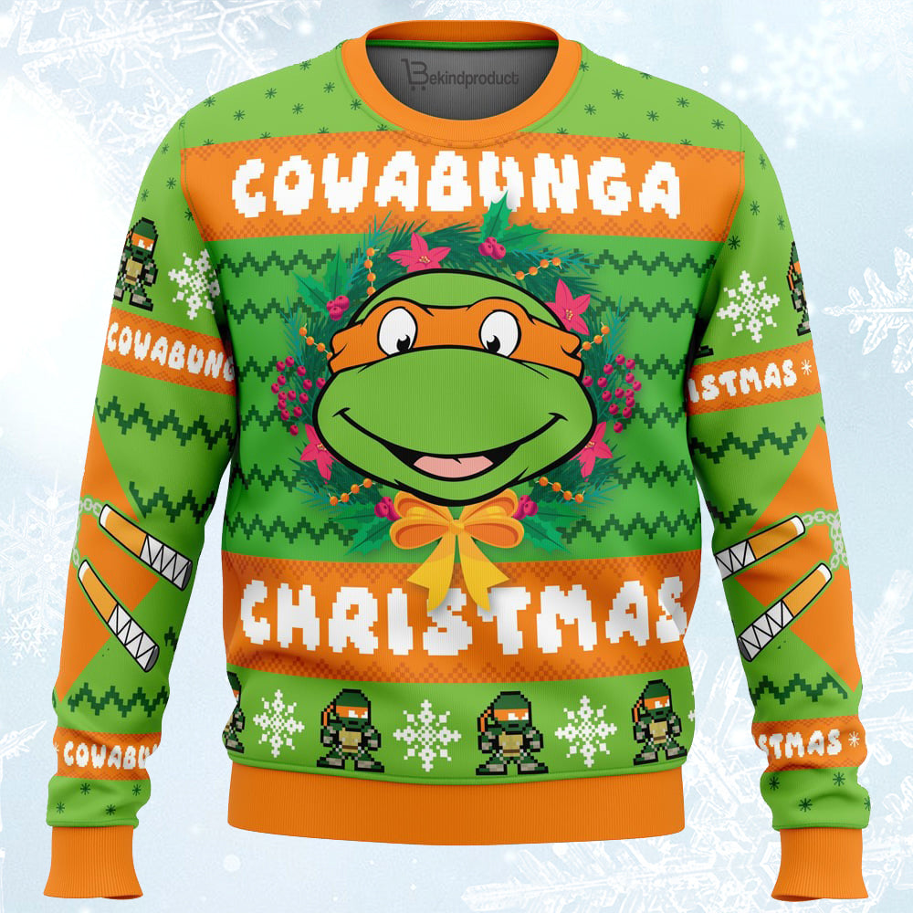 Christmas Teenage Mutant Ninja Turtles Ugly Christmas Sweater For Men & Women Christmas Gift Sweater PT088 - WeCustomit