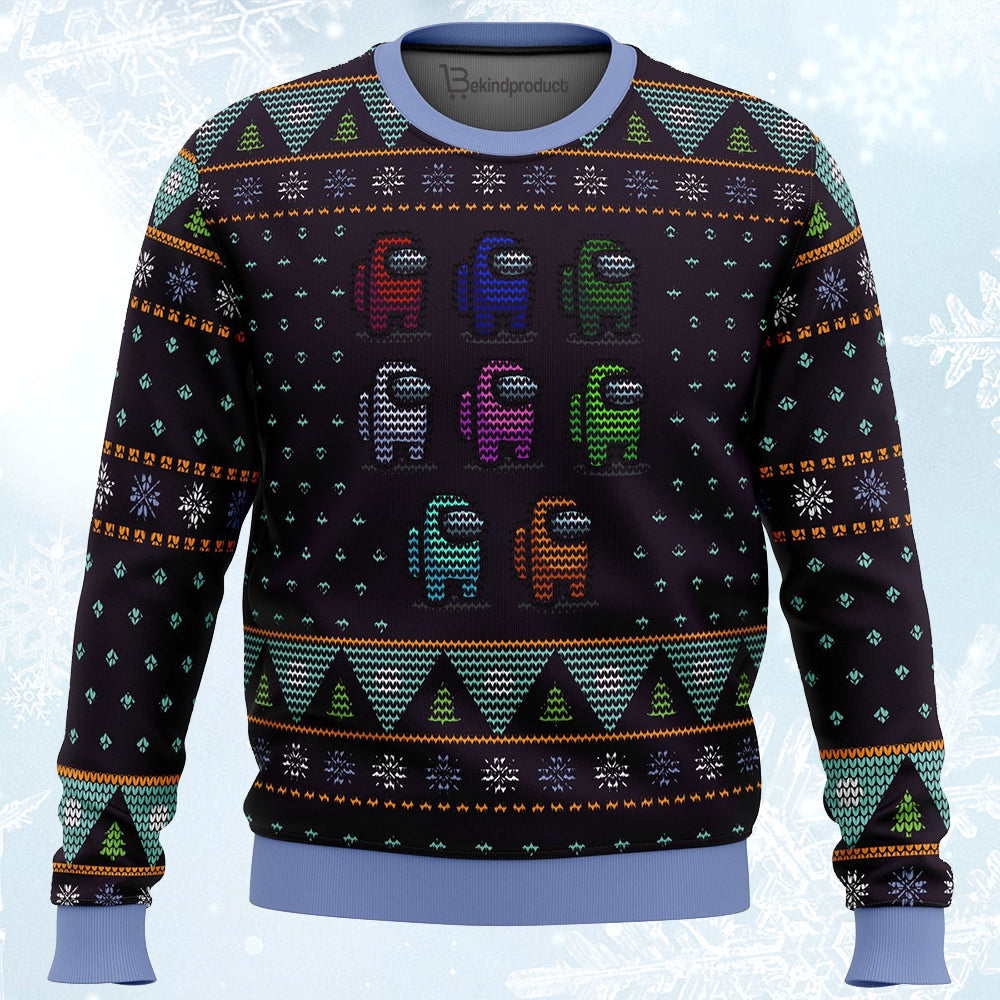 Crewmate Among Us Ugly Christmas Sweater For Men & Women Christmas Gift Sweater PT274 - WeCustomit