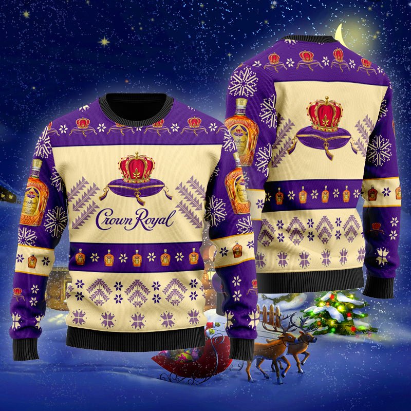 Crown Royal Xmas Ugly Sweater - WeCustomit