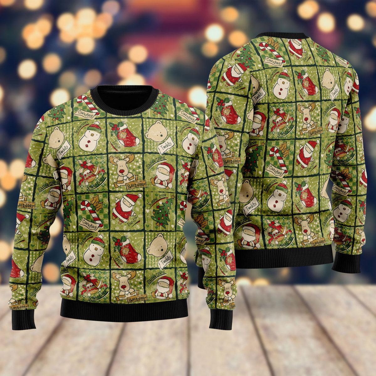 Cute Christmas Pattern Ugly Christmas Sweater For Men & Women Christmas Gift Sweater US1371 - WeCustomit
