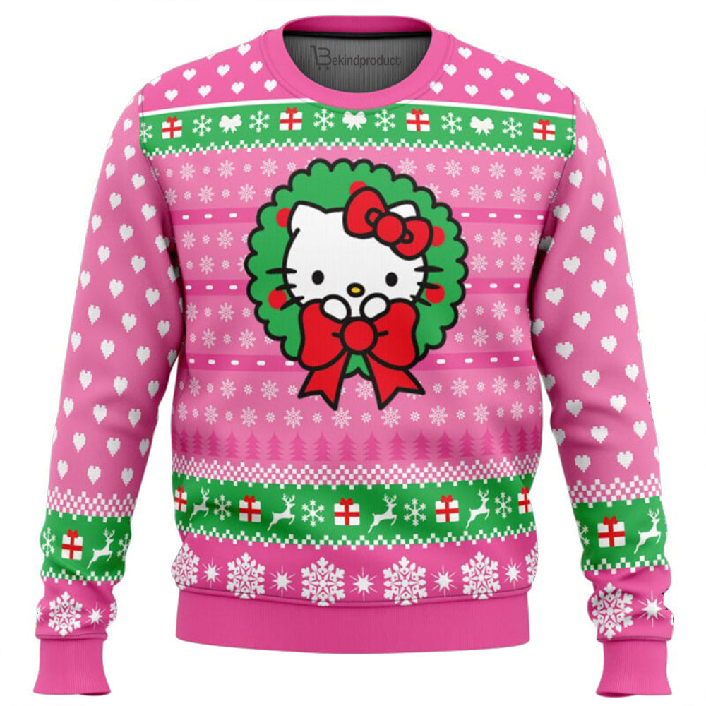 Cute Christmas Hello Kitty Ugly Christmas Sweater For Men & Women Christmas Gift Sweater BH309 - WeCustomit