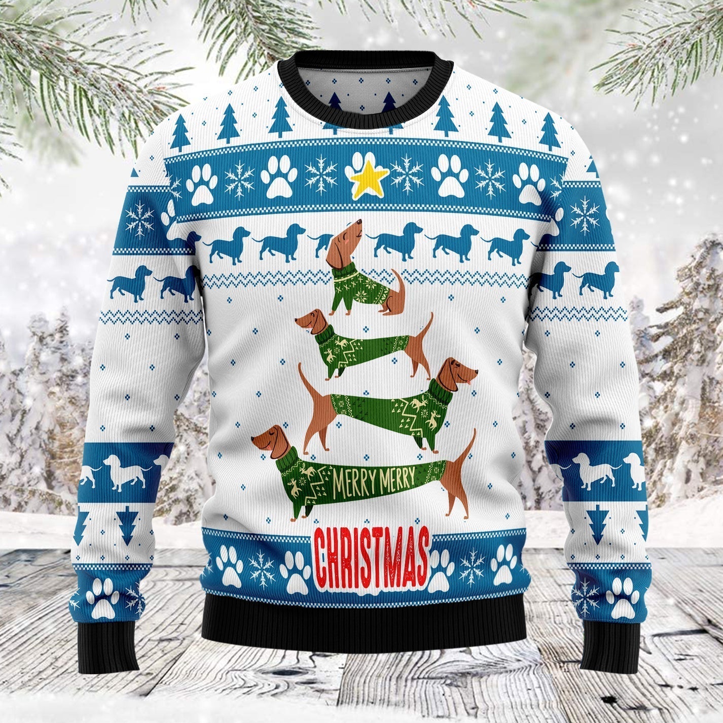 Cute Dog Ugly Christmas Sweater For Men & Women Christmas Gift Sweater US1705 - WeCustomit