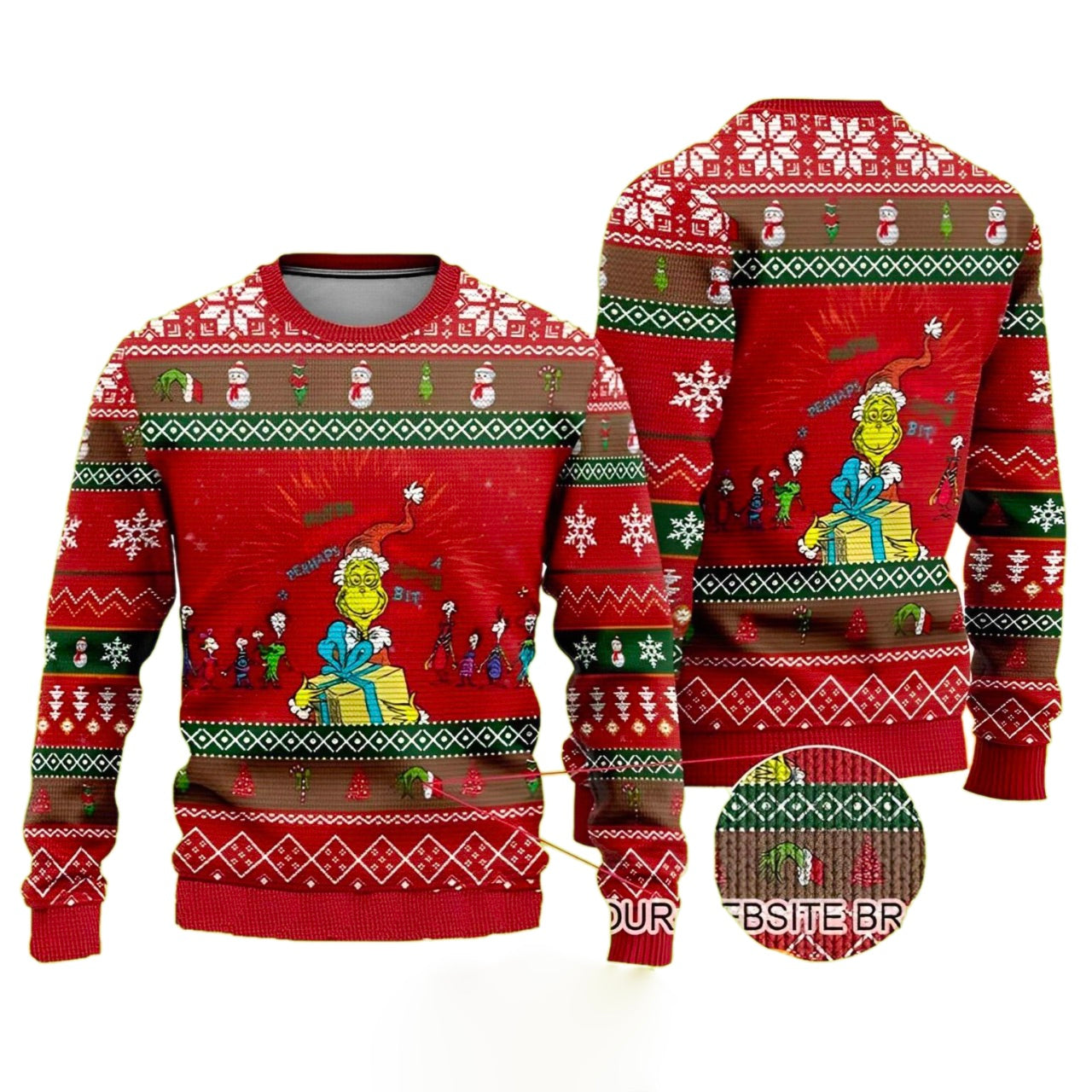 The Grinch Maybe Christmas Is A Little Bit More Best For Xmas Holiday Ugly Christmas Sweater For Men & Women Christmas Gift Sweater US4362 - WeCustomit