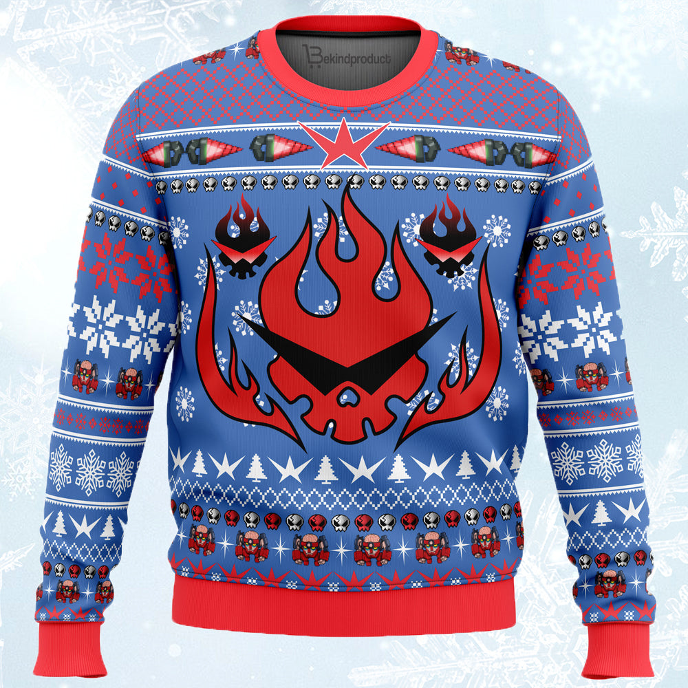 Dai-Gurren Tengen Toppa Gurren Lagann Ugly Christmas Sweater For Men & Women Christmas Gift Sweater PT598 - WeCustomit
