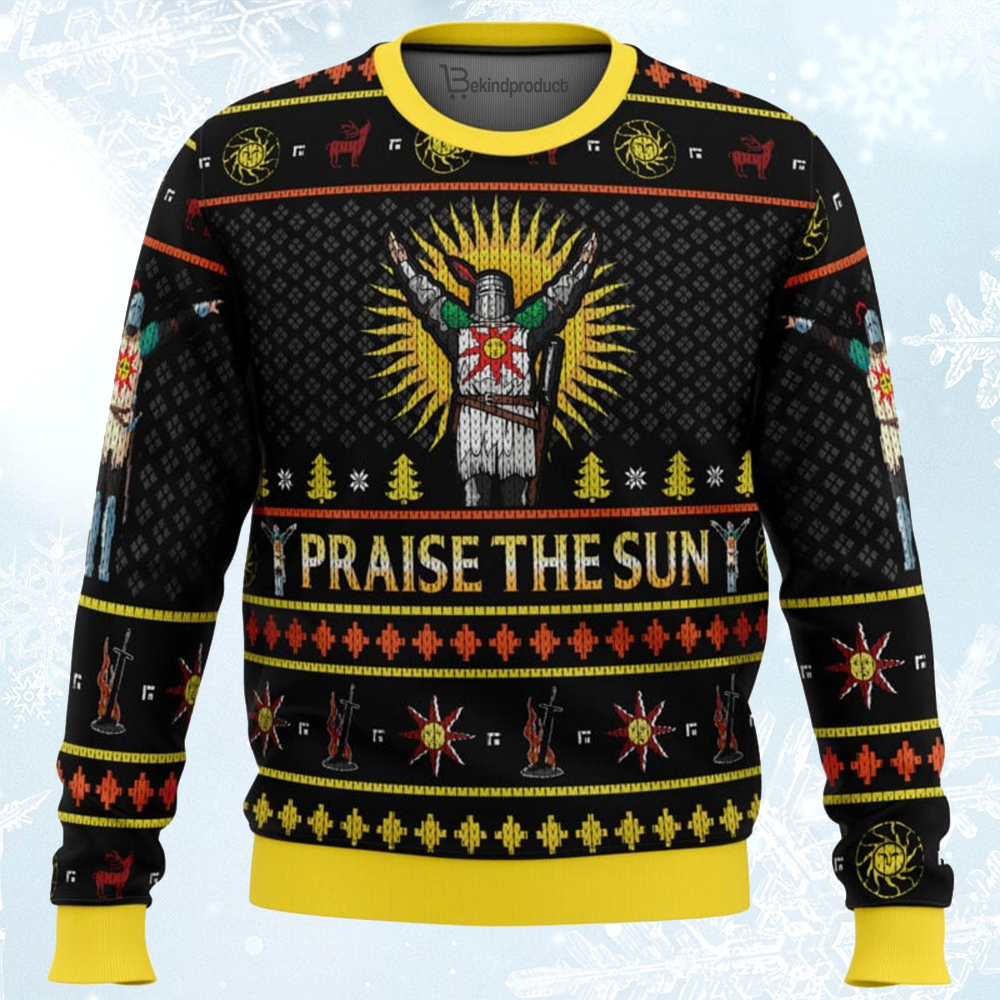 Dark Souls Praise the Sun Ugly Christmas Sweater For Men & Women Christmas Gift Sweater BH028 - WeCustomit