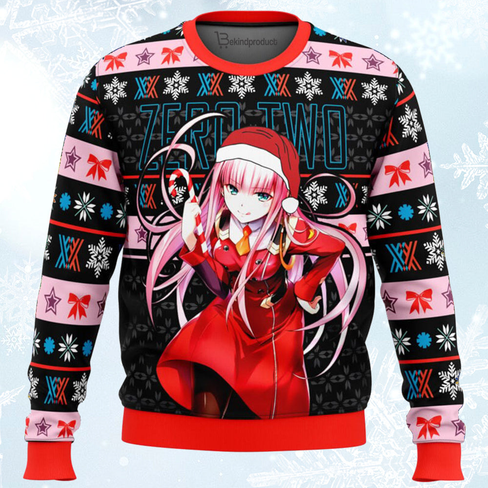 Darling in the Franxx Zero Two Ugly Christmas Sweater For Men & Women Christmas Gift Sweater BH110 - WeCustomit