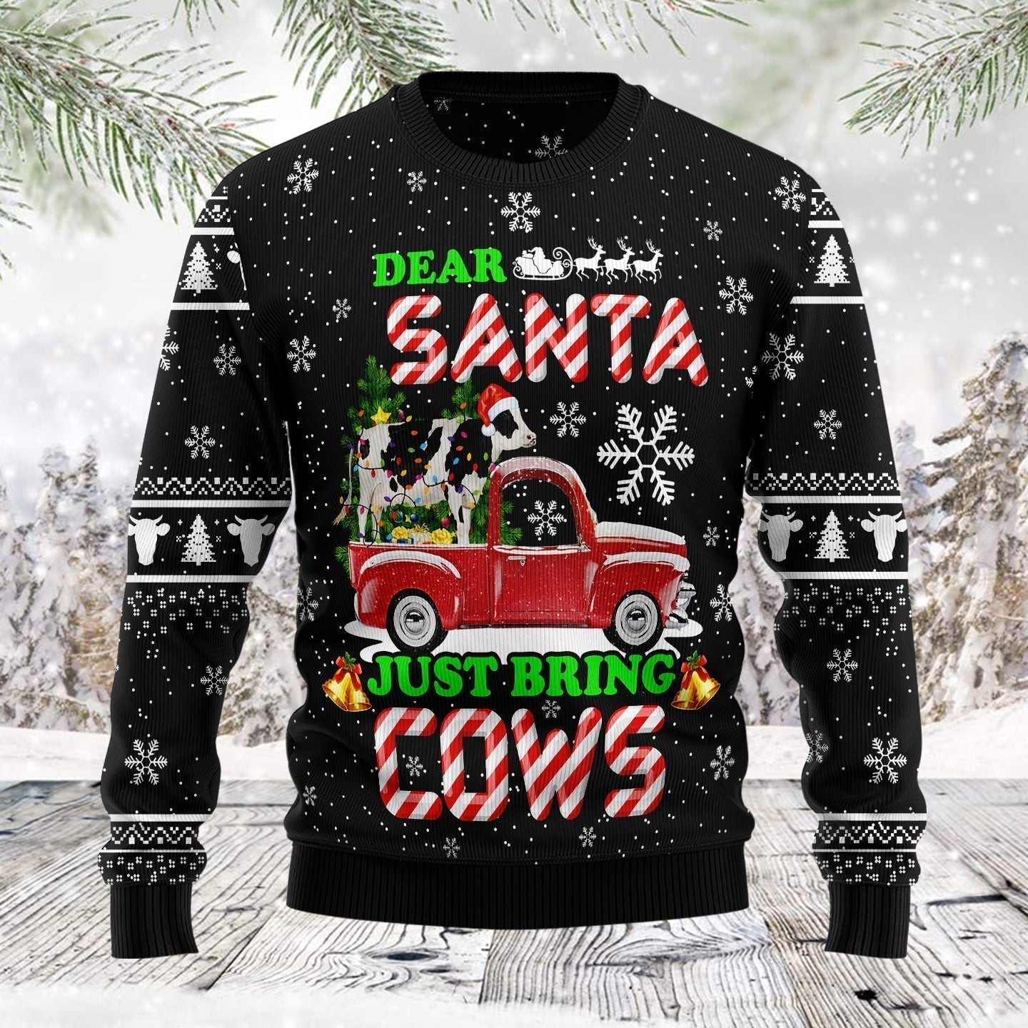 Cow Ugly Christmas Sweater For Men & Women Christmas Gift Sweater US1709 - WeCustomit