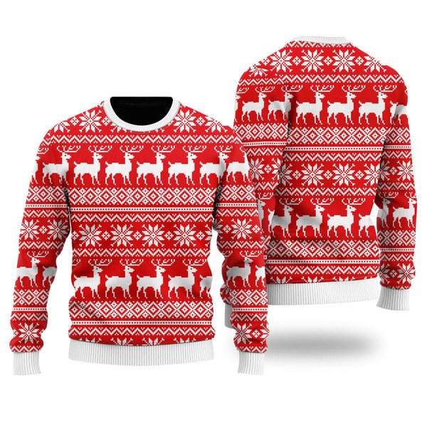 Deermas Christmas Is Lit Ugly Christmas Sweater For Men & Women Christmas Gift Sweater US1379 - WeCustomit