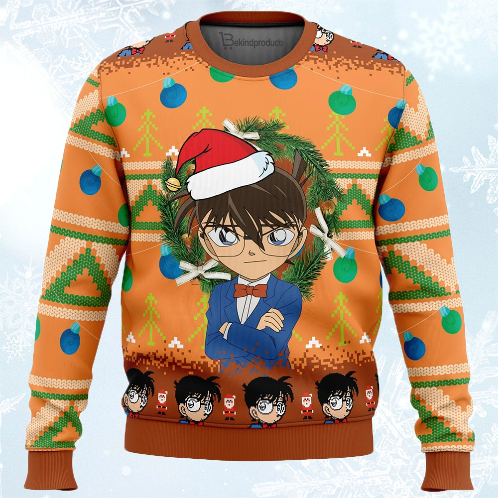 Detective Conan Ugly Christmas Sweater For Men & Women Christmas Gift Sweater BH513 - WeCustomit