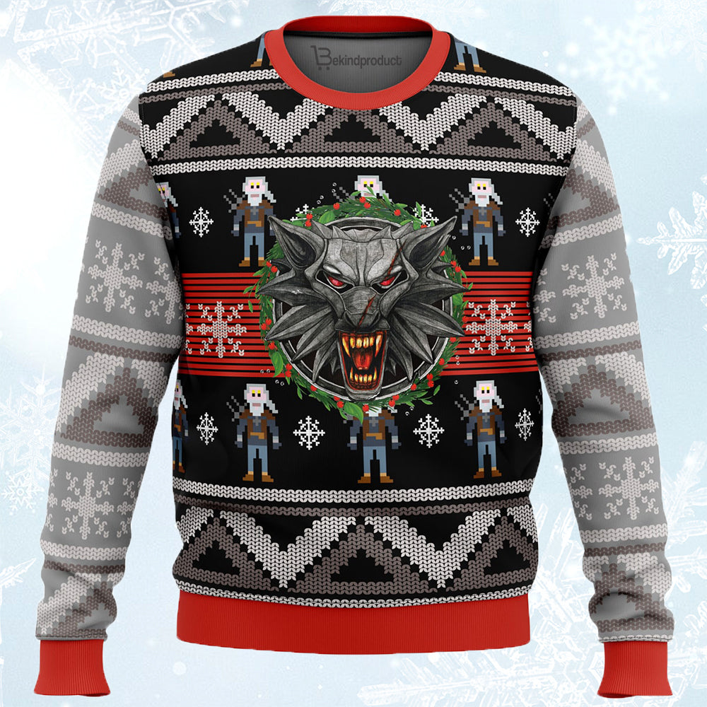 Diablo The Witcher 2 Xmas Ugly Christmas Sweater For Men & Women Christmas Gift Sweater PT757 - WeCustomit