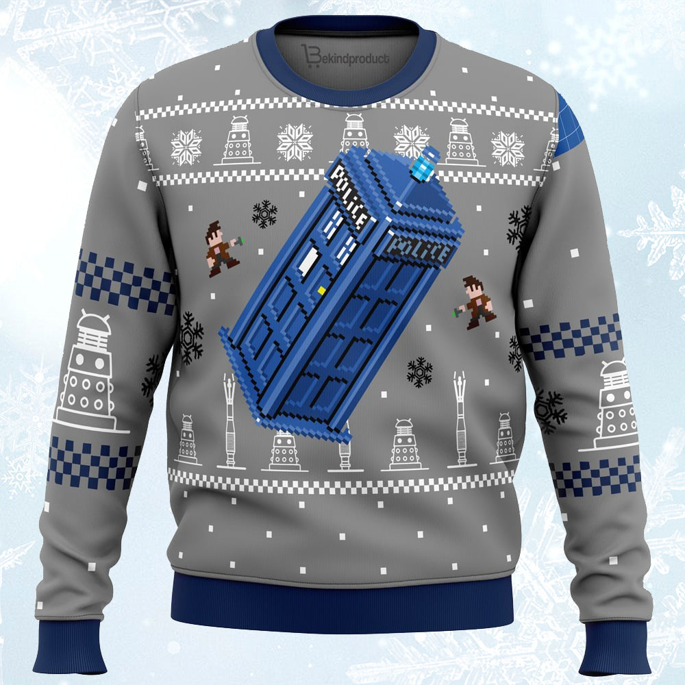 Doctor Who Ugly Christmas Sweater For Men & Women Christmas Gift Sweater PT273 - WeCustomit
