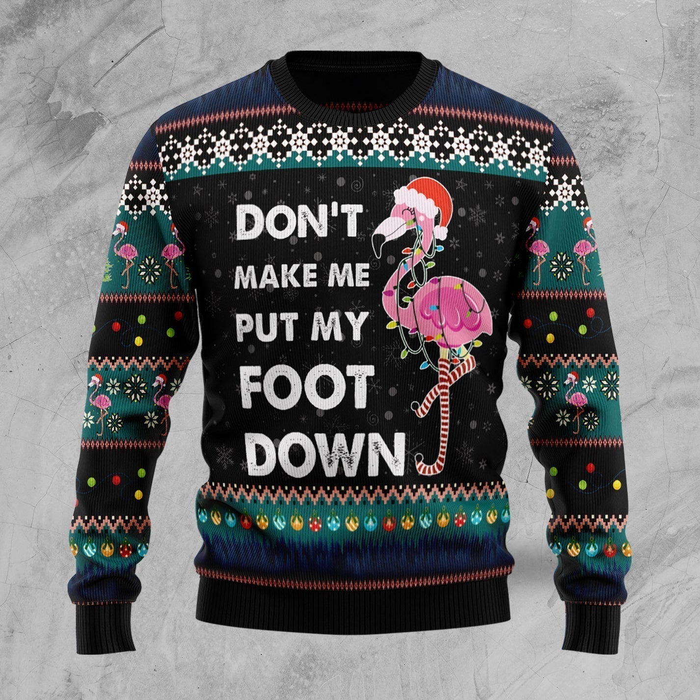 Flamingo Ugly Christmas Sweater For Men & Women Christmas Gift Sweater US1702 - WeCustomit
