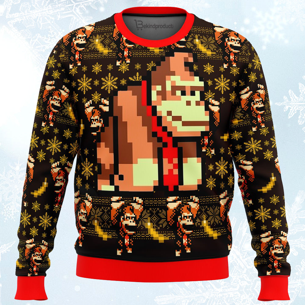 Donkey Kong Ugly Christmas Sweater For Men & Women Christmas Gift Sweater PT011 - WeCustomit