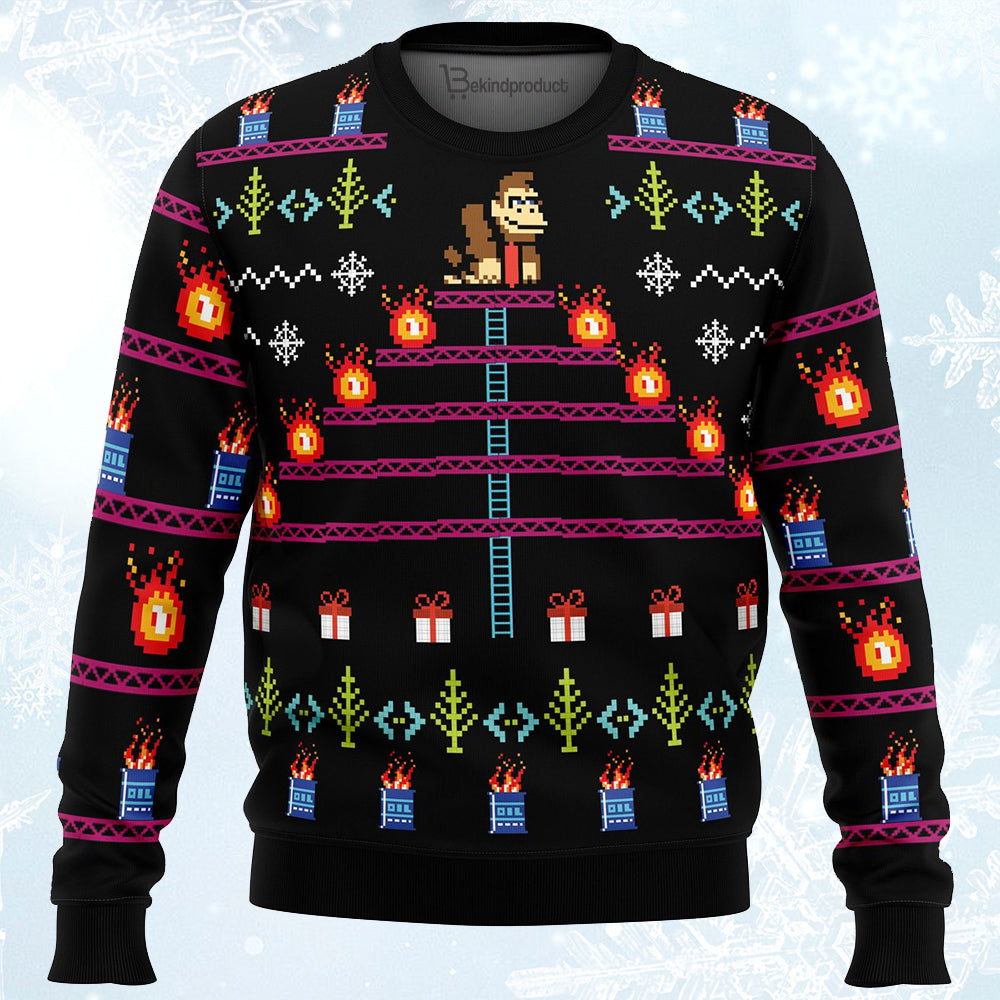 Donkey Kong Ugly Christmas Sweater For Men & Women Christmas Gift Sweater PT295 - WeCustomit