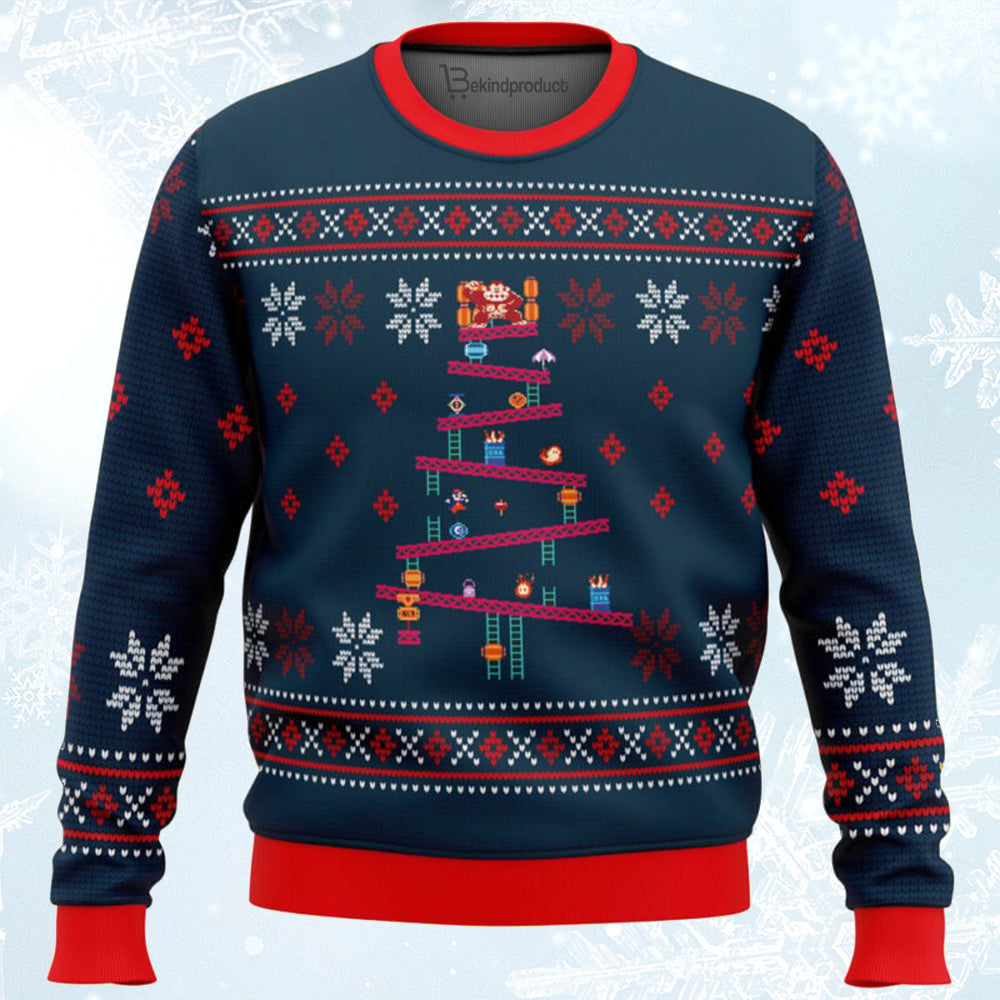 Donkey Kong Ugly Christmas Sweater For Men & Women Christmas Gift Sweater BH272 - WeCustomit