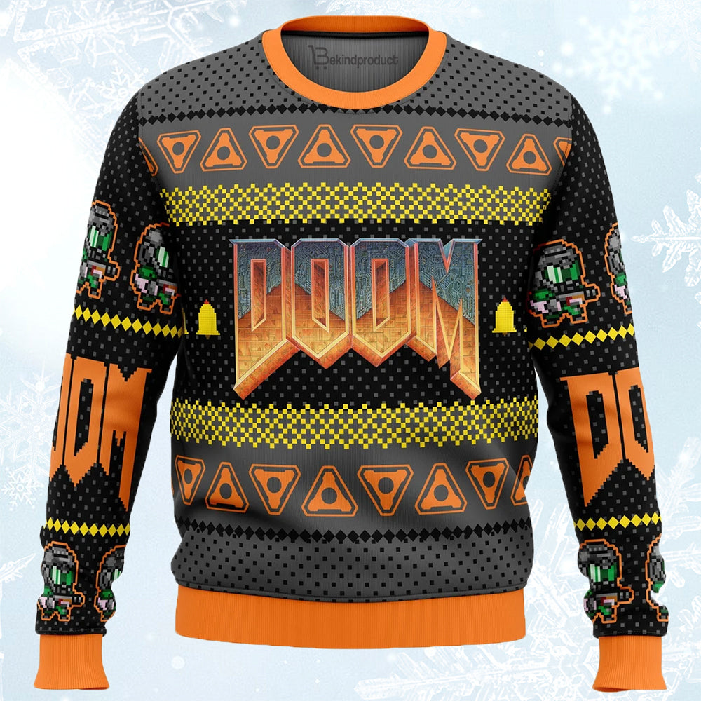 Doom Ugly Christmas Sweater For Men & Women Christmas Gift Sweater PT796 - WeCustomit