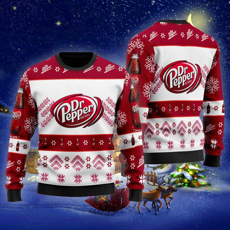 Dr Pepper Xmas Ugly Sweater - WeCustomit
