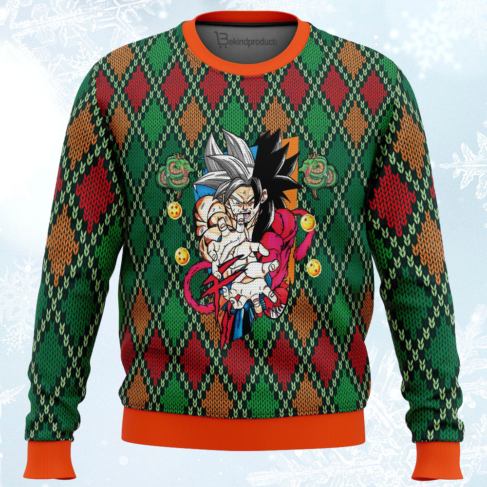 Dragon Ball Z Ugly Christmas Sweater For Men & Women Christmas Gift Sweater PT334 - WeCustomit
