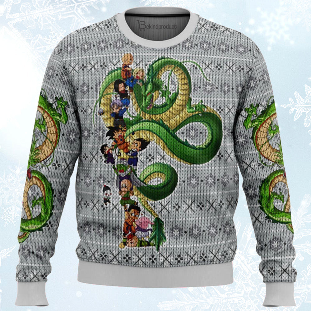 Dragonball Z Play with the Dragon Ugly Christmas Sweater For Men & Women Christmas Gift Sweater BH429 - WeCustomit