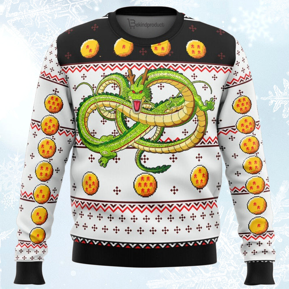Dragonball Z Shenron Ugly Christmas Sweater For Men & Women Christmas Gift Sweater BH187 - WeCustomit