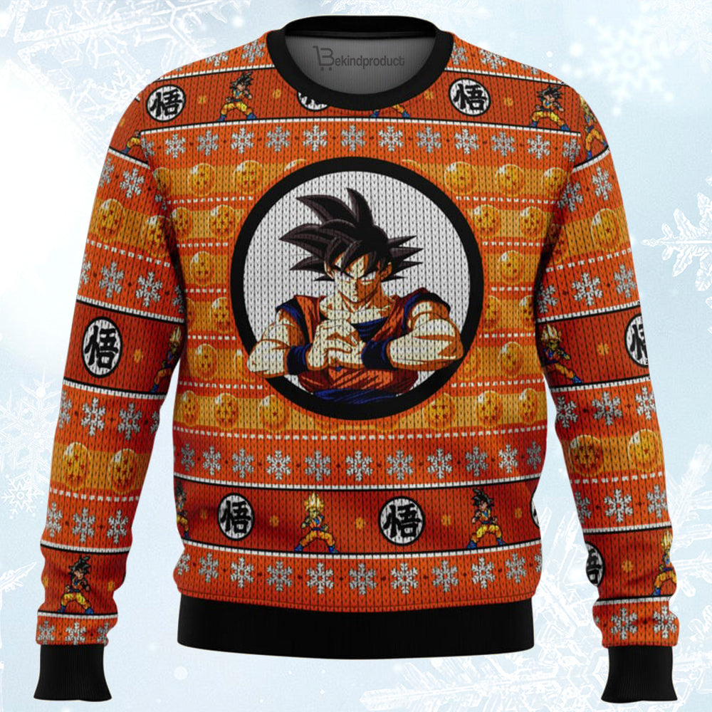 Dragonball Z Son Goku Ugly Christmas Sweater For Men & Women Christmas Gift Sweater BH228 - WeCustomit