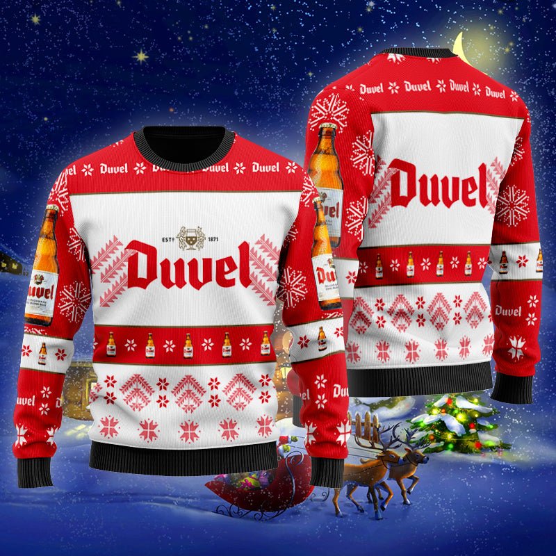Duvel Xmas Ugly Sweater - WeCustomit