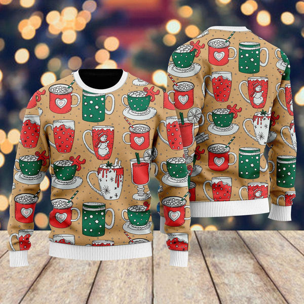 Eat Drink Be Tacky Holiday Ugly Christmas Sweater For Men & Women Christmas Gift Sweater US1800 - WeCustomit