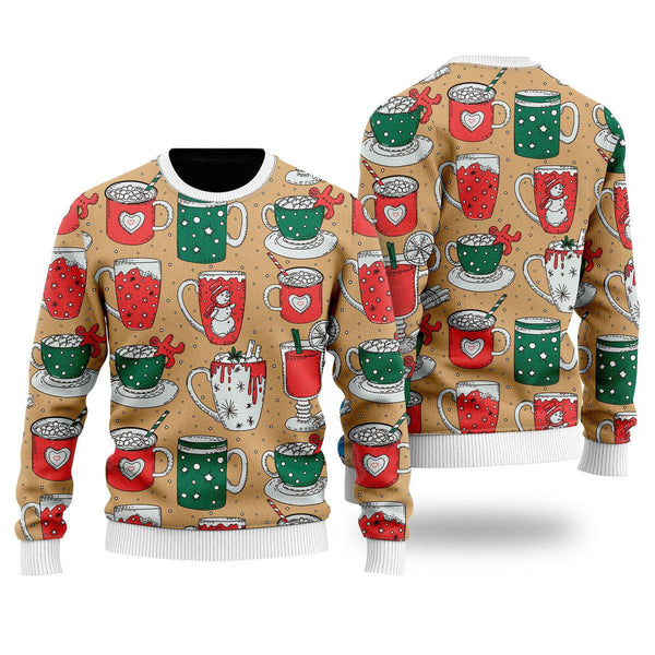 Eat Drink Be Tacky Holiday Ugly Christmas Sweater For Men & Women Christmas Gift Sweater US1800 - WeCustomit