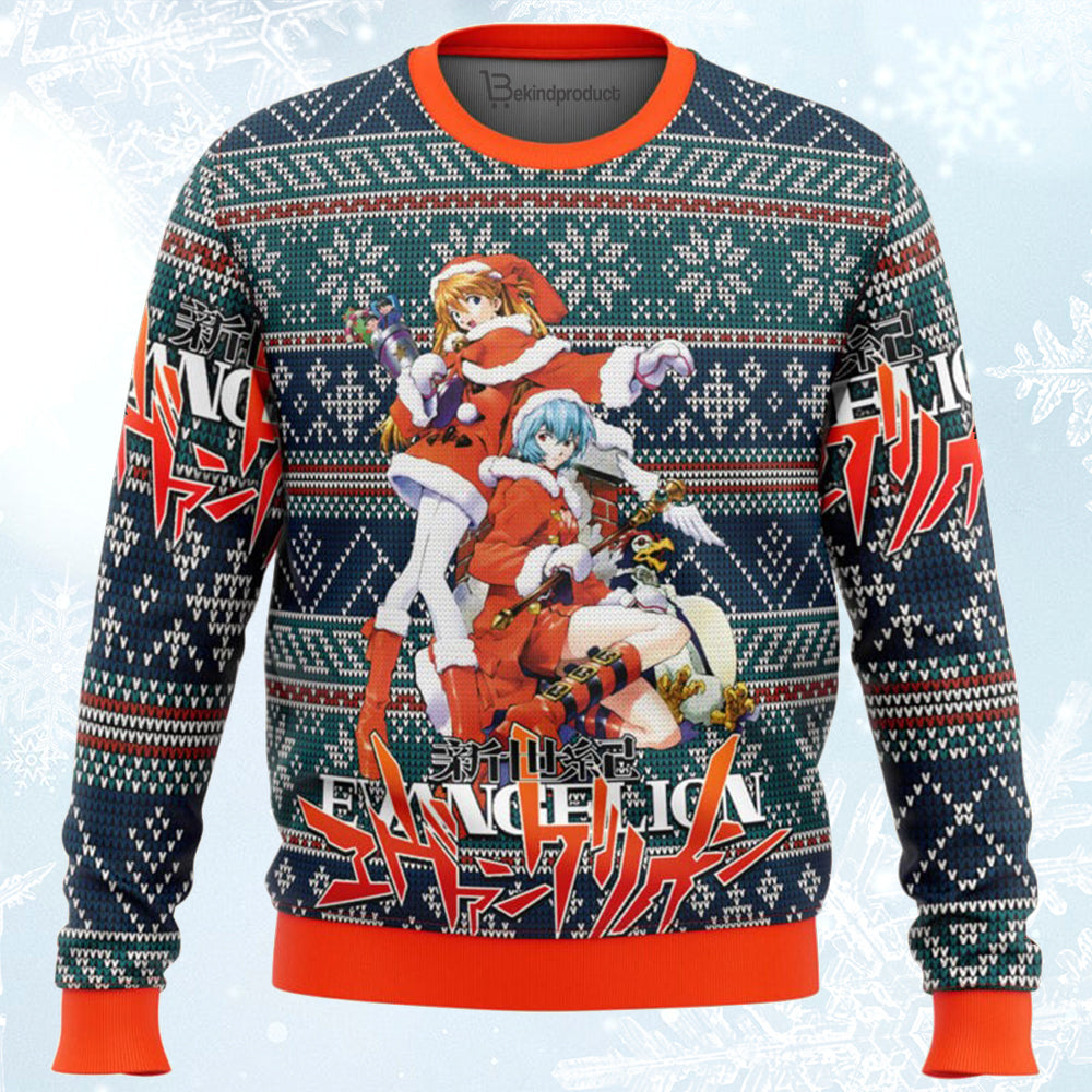 Evangelion Alt Ugly Christmas Sweater For Men & Women Christmas Gift Sweater BH271 - WeCustomit