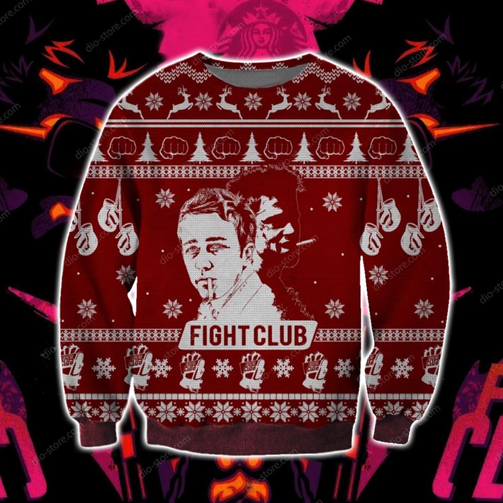 Fight Club Ugly Christmas Sweater For Men & Women Christmas Gift Sweater CEE029 - WeCustomit