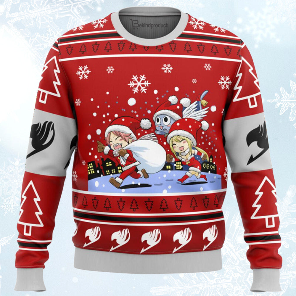 Fairy Tail Chibi Ugly Christmas Sweater For Men & Women Christmas Gift Sweater BH107 - WeCustomit