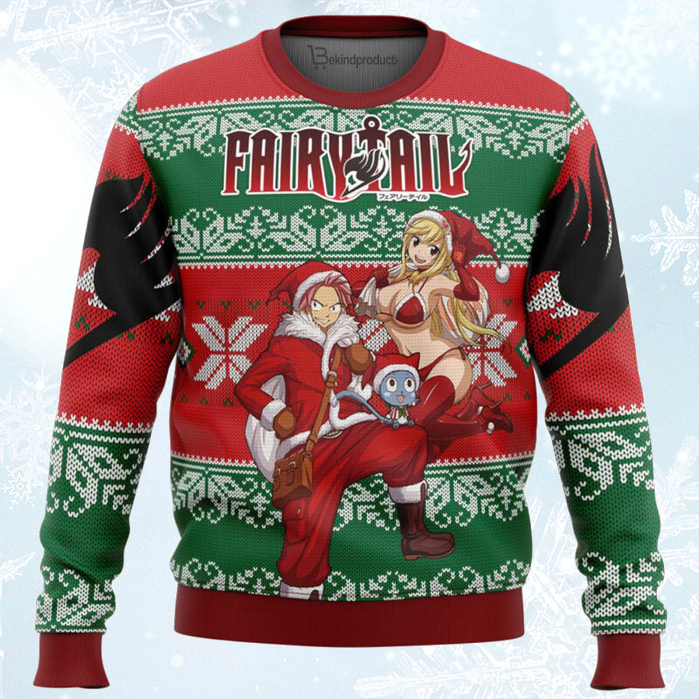 Fairy Tail Ugly Christmas Sweater For Men & Women Christmas Gift Sweater BH347 - WeCustomit