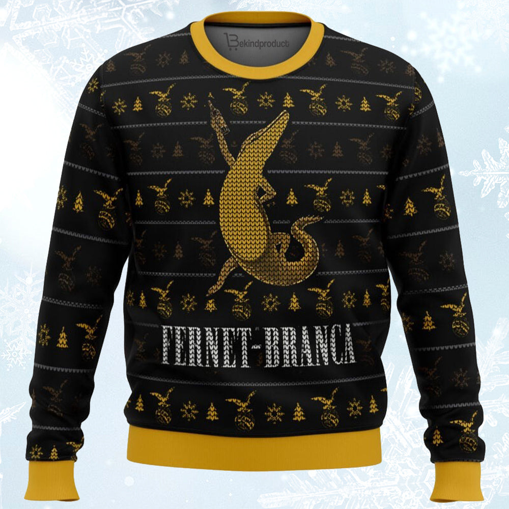 Fernet Branca Ugly Christmas Sweater For Men & Women Christmas Gift Sweater BH026 - WeCustomit