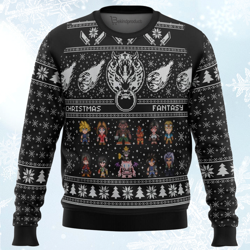 Final Fantasy Ugly Christmas Sweater For Men & Women Christmas Gift Sweater BH025 - WeCustomit