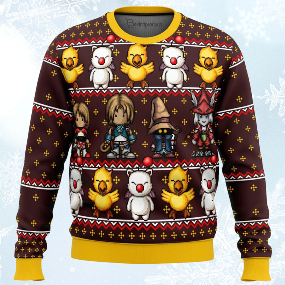 Final Fantasy Classic Ugly Christmas Sweater For Men & Women Christmas Gift Sweater BH149 - WeCustomit