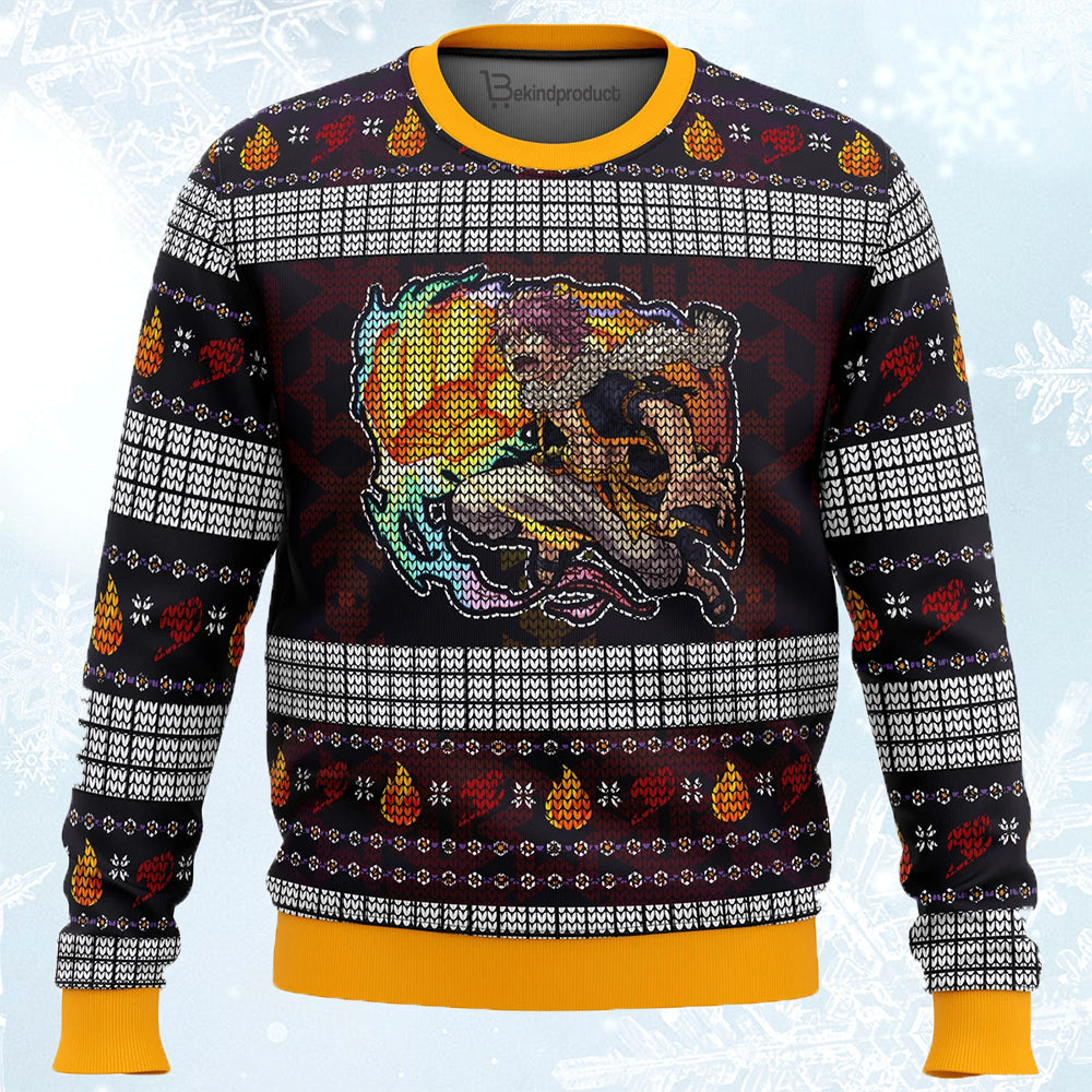 Fire Dragon’s Iron Fist Dragneel Natsu Ugly Christmas Sweater For Men & Women Christmas Gift Sweater PT563 - WeCustomit