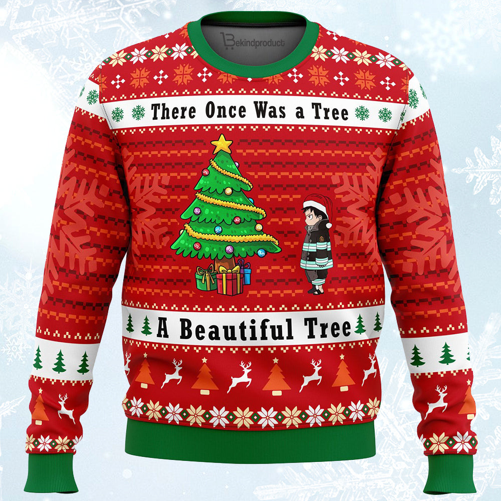 Fire Force A Beautiful Tree Ugly Christmas Sweater For Men & Women Christmas Gift Sweater PT172 - WeCustomit
