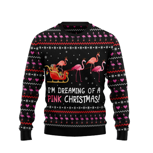 I’m dreaming of a Pink Christmas Ugly Christmas Sweater For Men & Women Christmas Gift Sweater US1265 - WeCustomit