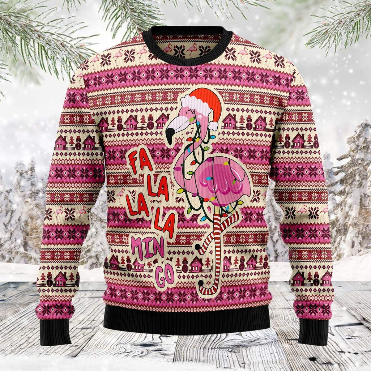 La La La Mingo Ugly Christmas Sweater For Men & Women Christmas Gift Sweater US1319 - WeCustomit