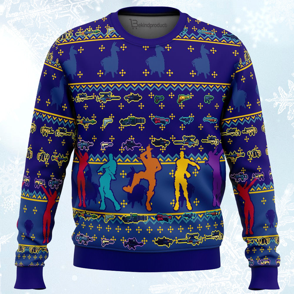 Fortnite Party Ugly Christmas Sweater For Men & Women Christmas Gift Sweater PT268 - WeCustomit