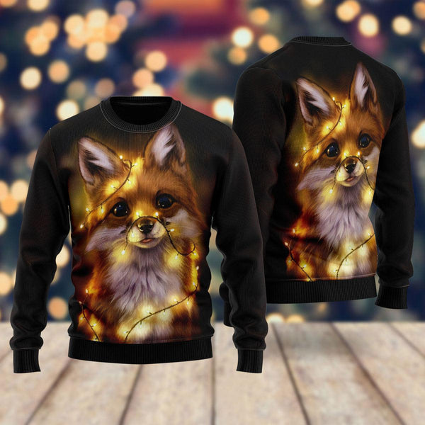 Fox Merry Christmas Ugly Christmas Sweater For Men & Women Christmas Gift Sweater US1090 - WeCustomit
