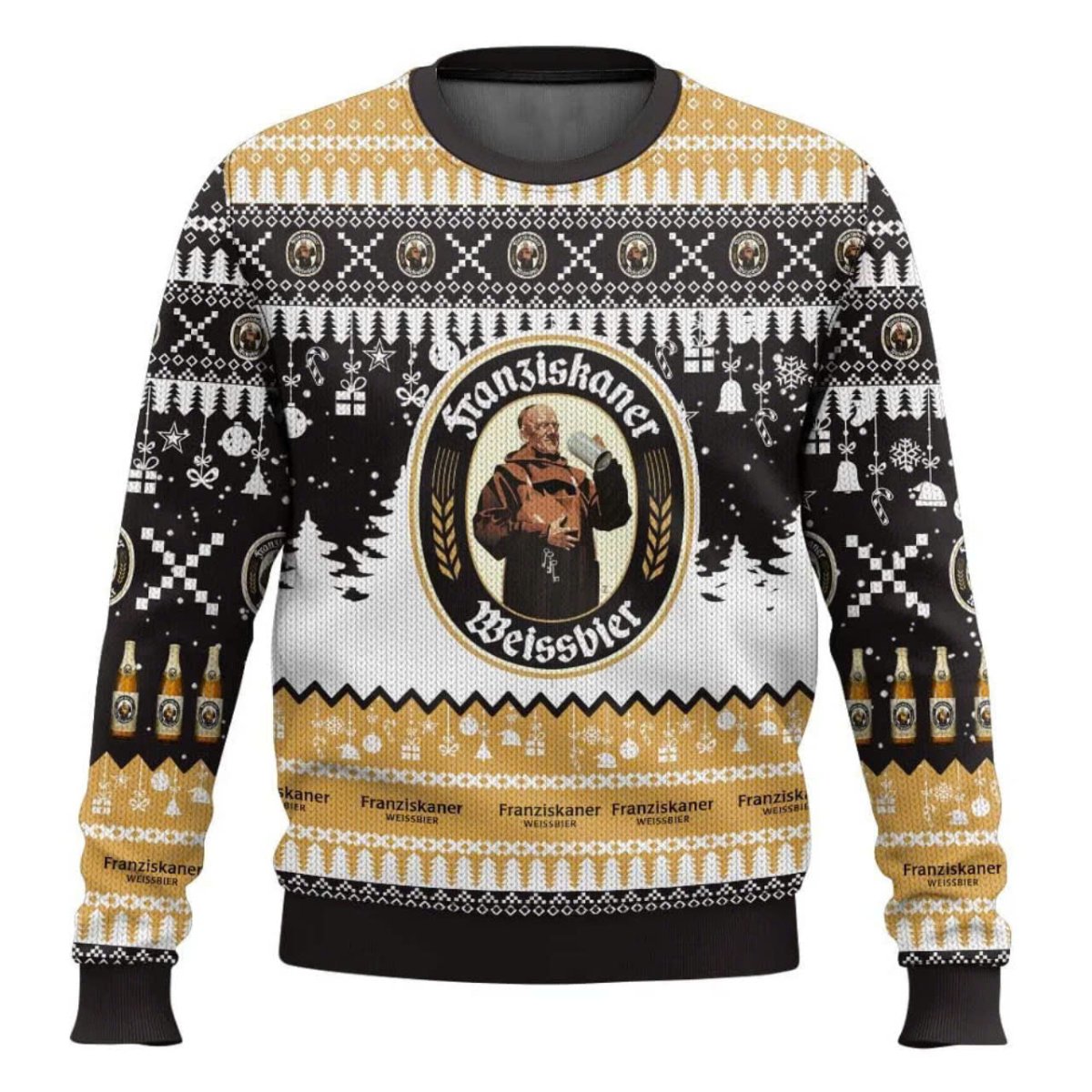 Franziskaner Weissbier Christmas Ugly Sweater - WeCustomit