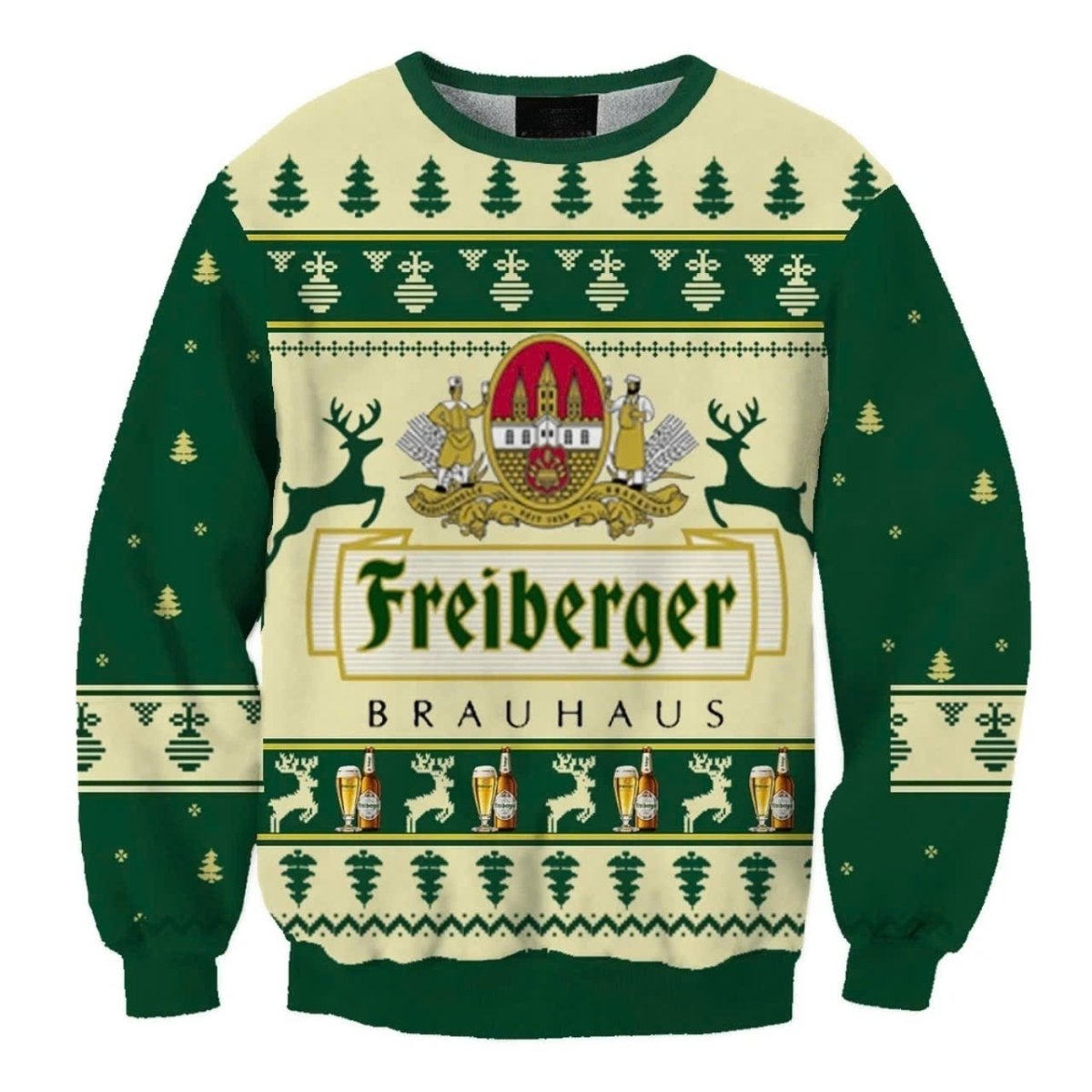 Freiberger Brauhaus Christmas Holiday Ugly Sweater - WeCustomit