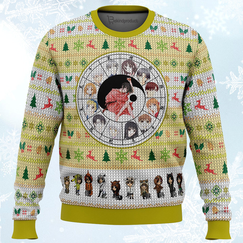 Fruits Basket Chinese Zodiac Ugly Christmas Sweater For Men & Women Christmas Gift Sweater PT015 - WeCustomit