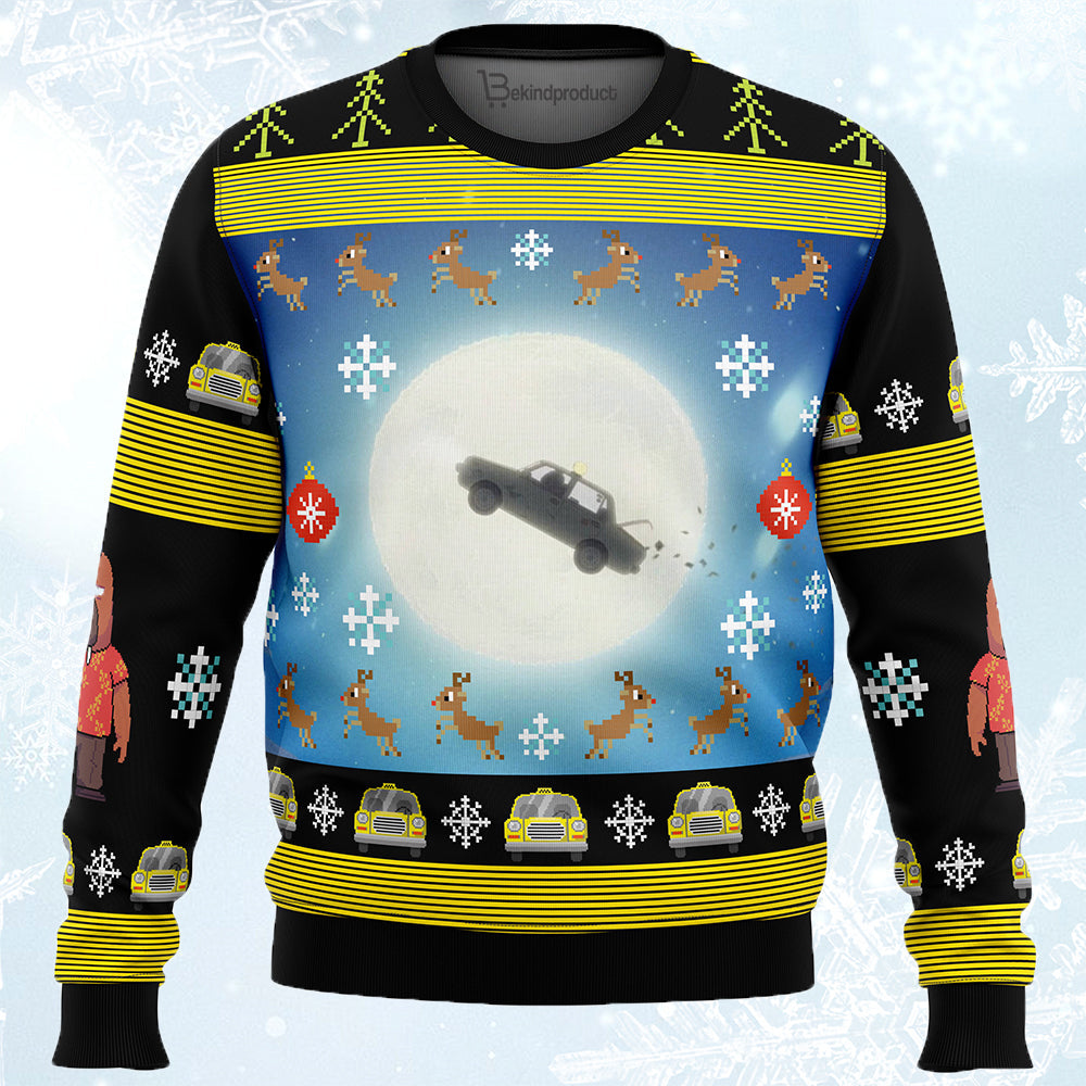 Full Moon Odd Taxi Ugly Christmas Sweater For Men & Women Christmas Gift Sweater PT834 - WeCustomit