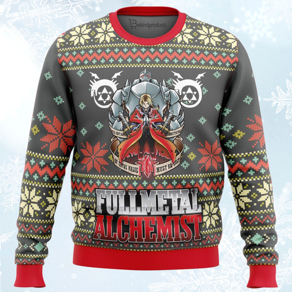 Fullmetal Alchemist Alt Ugly Christmas Sweater For Men & Women Christmas Gift Sweater BH427 - WeCustomit