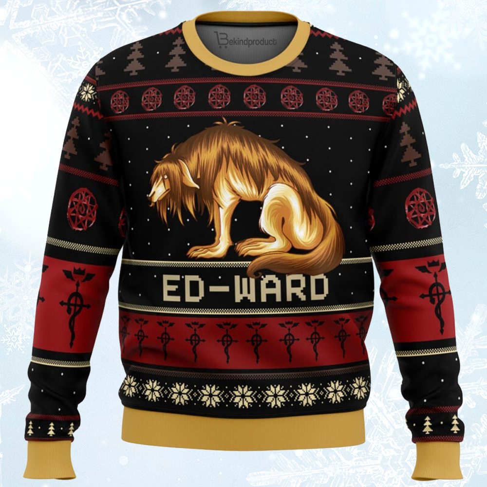 Fullmetal Alchemist Chimera Nina Tucker Ed-ward Ugly Christmas Sweater For Men & Women Christmas Gift Sweater BH023 - WeCustomit