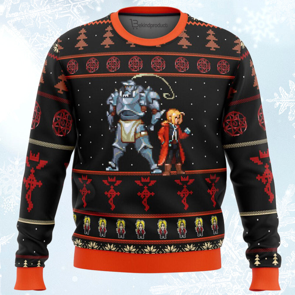 Fullmetal Alchemist Elrics Sprites Ugly Christmas Sweater For Men & Women Christmas Gift Sweater BH268 - WeCustomit